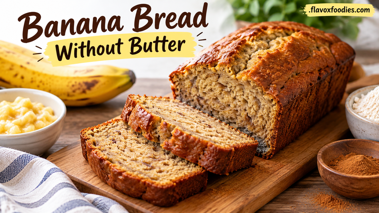 Banana Bread Without Butter: Easy, Moist, and Delicious Recipe